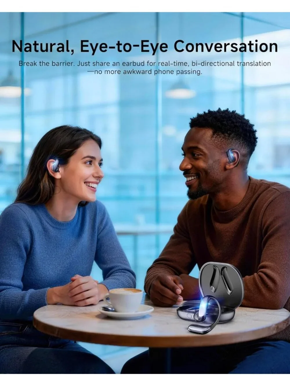 AI Translation Earbuds: 170 Languages & Real-Time Translator Bluetooth 6.0 & ENC